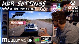 Forza Horizon 5 - Xbox HDR Settings for LG CX - Dolby Vision vs HDR10 - HGiG is the way to go