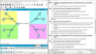 4 1 3 5 Packet Tracer   Configure Standard IPv4 ACLs