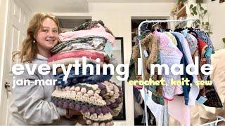 everything I have crocheted, knit, and sewed so far this year | jan- mar