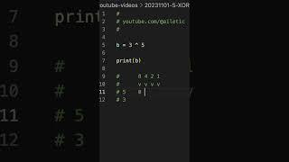 Python XOR | Exclusive OR