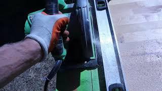 Making Super Straight Cuts with a Circular Saw butcher block countertop woodworking kitchen remodel