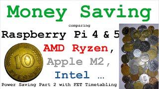 Money Saving - Pi5 vs. AMD vs. Intel vs. Apple - Office tasks like FET timetabling