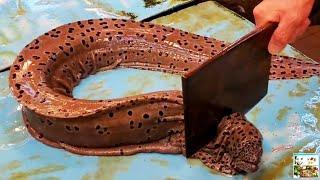 Необычная Разделка МУРЕН и Других Рыб / Unusual Cutting of MORAY EELS / ГОНКОНГ Морепродукты...