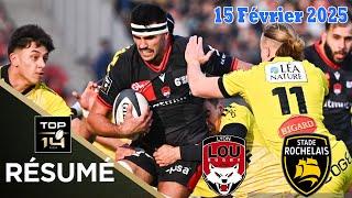 TOP 14: Résumé partie complète LOU Rugby vs Stade Rochelais : J16 - Saison 24/25