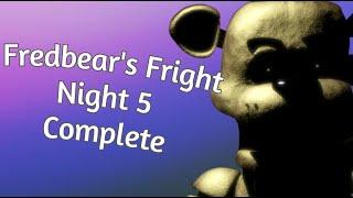 Fredbear's Fright | Night 5 Complete