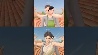 Original Schoolboy Runaway Rooftop Jumpscares vs Anime Schoolboy Runaway Rooftop #schoolboyrunaway