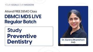 Dr. Garima Bhambhani | PHD | Free Demo Class | DBMCI MDS