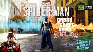 CJ [Carl Johnson] Remastered HD || CJ In New York Free Roaming || Spiderman Remastered PC UHD RTX ON