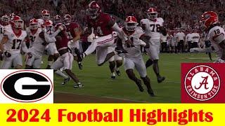 #2 Georgia vs #4 Alabama Football Game Highlights 9 28 2024