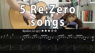 Styx Helix | Redo | Wish of the Stars | Realize | Elegy for Rem - Re:Zero guitar + tabs