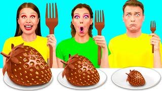 Big, Medium and Small Plate Challenge | Funny Food Recipes by Fun Teen