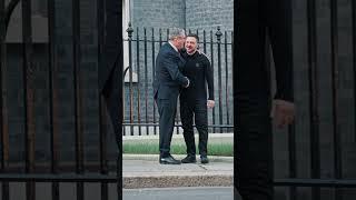 Prime Minister greets President Zelenskyy outside 10 Downing Street