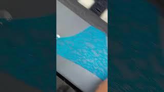 #Underwear #Cutting.  CAM Machine.  Mesh Fabric.  #machine