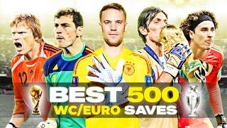 Best 500 World Cup/Euro Goalkeeper Saves in Football History