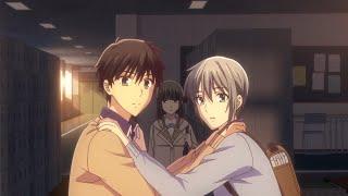 Kakeru and Yuki moment, Yuki is a princess, avoid crowd place - Fruits Basket 2nd Season Episode 24