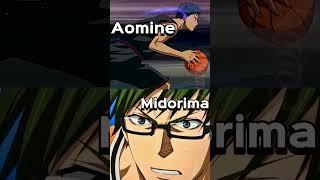 Aomine Daiki vs Midorima Shintaro #shorts #basketballkuroko