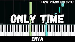 Enya - Only Time (Easy Piano Tutorial)