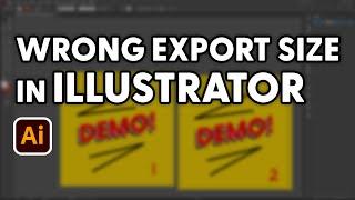 Wrong Export Size in Illustrator (easy fix)