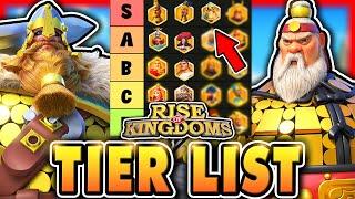 NEW Rise of Kingdoms TIER LIST! Ranking EVERY COMMANDER in Rise of Kingdoms (Dec. 2024)