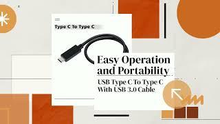 Storite USB Type C To Type C With USB 3.0 Cable For Fast Charging and Data Sync