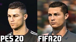 FIFA 20 vs PES 2020 - Juventus/Piemonte Calcio Player Faces Comparison