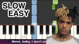 XXXTENTACION - changes SLOW EASY Piano Tutorial + Lyrics