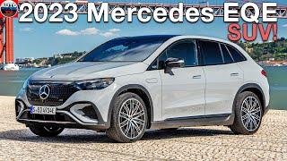 All NEW 2023 MERCEDES EQE 500 4MATIC SUV EV - Visual Review (MANUFAKTUR Alpine Grey)