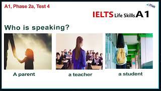 IELTS Life Skills A1 Listening Test 4