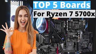 THE BEST MOTHERBOARDS FOR RYZEN 7 5700X! (TOP 5)