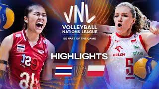Thailand  vs. Poland - Highlights | Week 1 | Women's VNL 2025