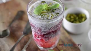 Immunity boosting Satvik Breakfast | Gond Katira Sharbat Recipe  | Basil Seed Pudding