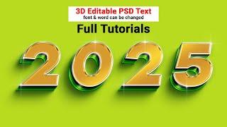 3D Text Design in Adobe Photoshop | Step-by-Step Tutorial for Beginners