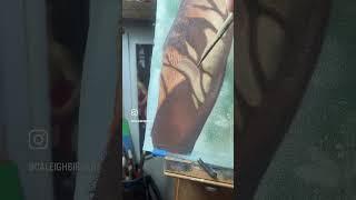 I’ve already spent about 12 hours on this painting￼