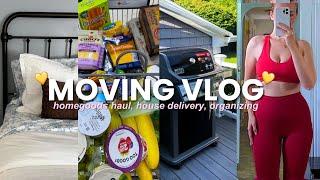 MOVING VLOG: homeowner era, huge grocery haul, home goods finds