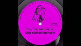 Gary Numan - bbc college concert interview 1983