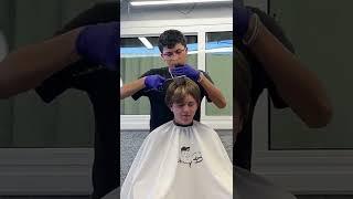 Getting a Haircut in a Wig #shorts