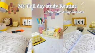 My Ramadan Full day Study Routine + Timetable| Class 10| Science group | Bangladesh 