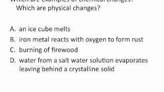 Physical and Chemical Changes - Chemistry Tutorial