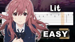 Koe no Katachi (A Silent Voice) OST - Lit - EASY Guitar tutorial (TAB)