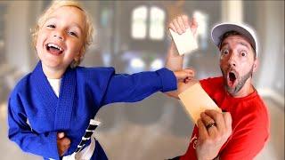 4 Year Old REAL Karate Board Challenge