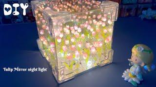 DIY Tulip Mirror Night Light | Step-by-Step Tutorial 