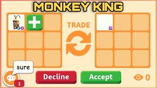 HARD TO TRADE?? BUT TRADED FOR AWESOME WIN!! LATEST OFFERS FOR MONKEY KING IN ADOPT ME #adoptme