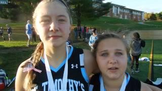 St. Timothy's field hockey Kate Spade and Katie Harvey 10/25/14