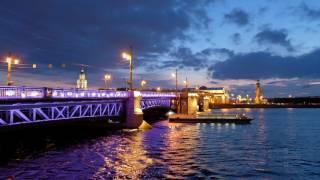 Palace Bridge, Saint Petersburg, a short timelapse