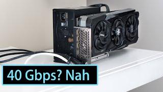 Thunderbolt eGPU bandwidth limit explained | RTX 4090 + 13700H