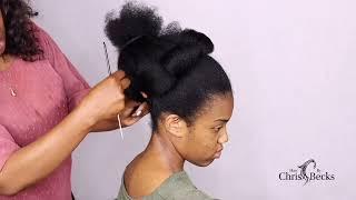 natural updo made easy without extensions