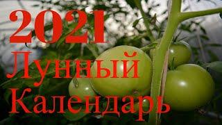 Лунный посевной Календарь для Садовода Огородника на 2021 год Благоприятные дни по Месяцам.