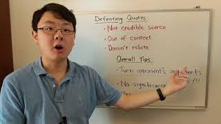 Lincoln Douglas Debate 4.7: Defeating your Opponent's Quotes