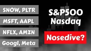 Market Nosediving? PLTR | Snowflake | MSFT | Apple | AMZN | Meta | Google | NFLX | SPY & QQQ