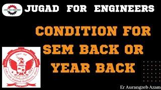 RGPV Semester back kab lagta hai | year back rule | jugad4engineers